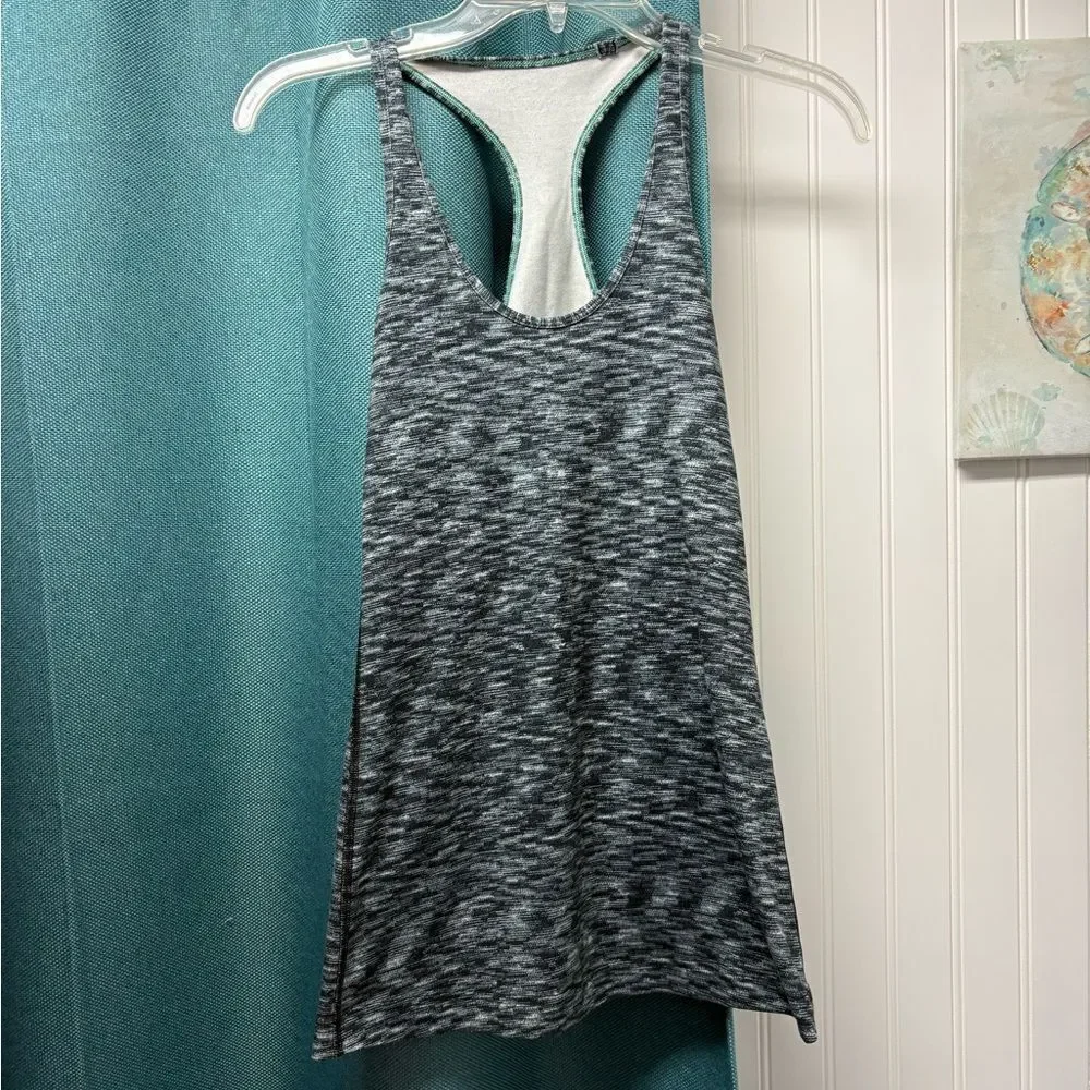 Lululemon Cool Racerback Tank Heathered Deep Coal Size 6